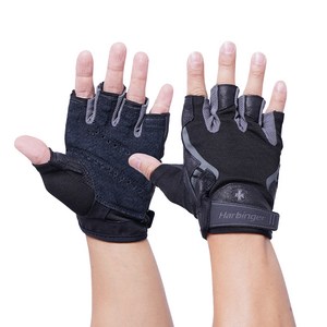 하빈져 남성용 프로 헬스 장갑 양손세트, BLACK, S, 1세트