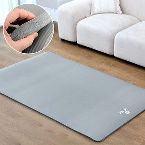 라온핏 NBR 프리미엄 자이언트 요가매트, 그레이, 1050 x 183..., 1개