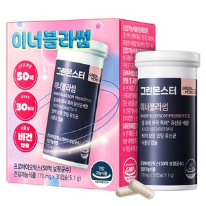 그린몬스터 질 유래 여성 유산균 이너블라썸 50억 CFU, 30정, 1개