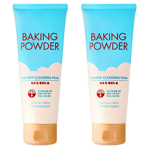 에뛰드 베이킹파우더 B.B딥 클렌징폼, 160ml, 2개
