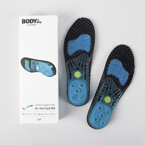 바디인라이프 족저근막 젤 아치 기능성 서포트 깔창