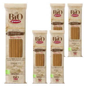 그라노로 유기농 통밀 스파게티, 500g, 5개