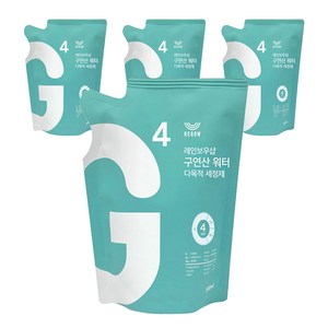 레인보우샵 구연산 워터 다목적세정제 리필, 500ml, 4개