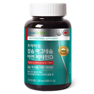 뉴트리디데이 프리미엄 칼슘 마그네슘 아연 비타민D, 90정, 1개