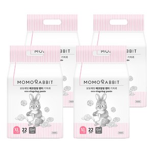 모모래빗 에코씽씽 팬티형 기저귀 여아용 특대형 XL(11~14kg), 특대형(XL), 88매