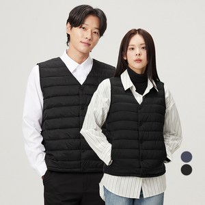 캐럿 남녀공용 초경량 브이넥 패딩 조끼