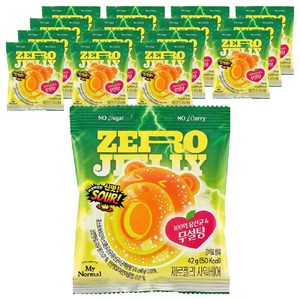 마이노멀 제로젤리 사워베어, 42g, 16개