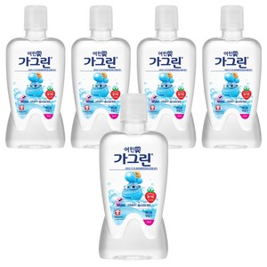 가그린 어린이용 구강세정제 딸기향 랜덤발송, 380ml, 5개