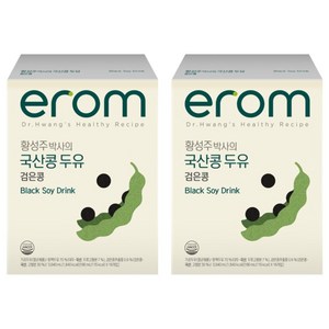 이롬 황성주 박사의 국산콩 두유 검은콩, 190ml, 32개