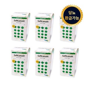 소프트란셋 일회용수동랜싯 채혈침, 50개입, 6개