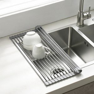 코멧 키친 실리콘 식기건조 롤매트, 52x33cm, 그레이