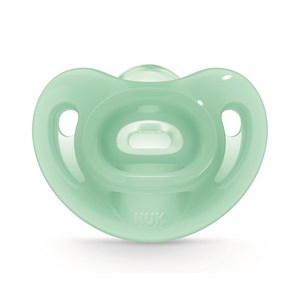 누크 센서티브 올실리콘 노리개젖꼭지, S1(0~6개월), 그린, 1개