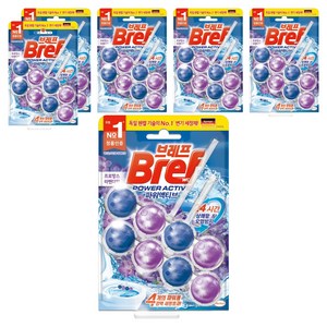 브레프 파워액티브 프로방스 변기세정제 라벤더향, 100g, 6개