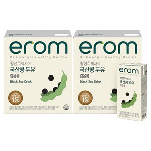 이롬 황성주 박사의 국산콩 두유 검은콩, 190ml, 32개