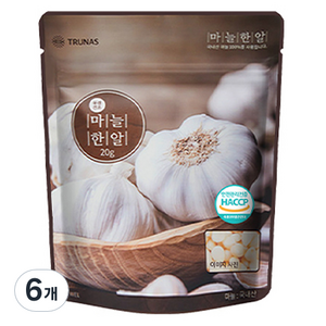 자연한알 간편양념 마늘한알, 20g, 6개