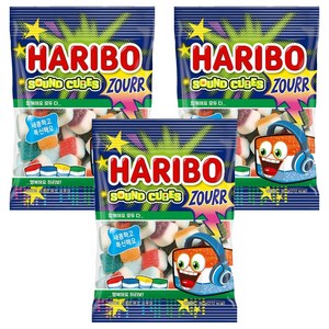 하리보 사운드큐브 사우어 젤리, 80g, 3개