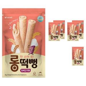 아이배냇 유아용 롱떡뻥 자색고구마 30g, 자색고구마맛, 6개