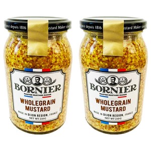 보르니에르 홀그레인 머스타드, 210g, 2개