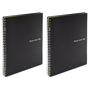 뮤직플러스 악보파일 30매 ver2, 검정, 2개