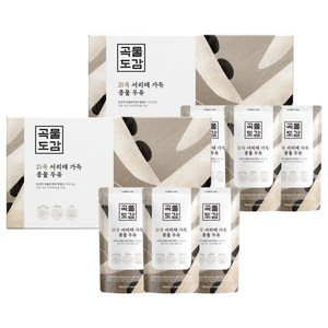 곡물도감 국산 21곡 서리태 가득 콩물두유, 180ml, 30개