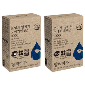 담백하루 정품 초임계 알티지 오메가에센스 1000, 30정, 2개