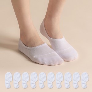 삭피엔스 여성용 절대 벗겨지지 않는 앞코보강 페이크삭스 10켤레