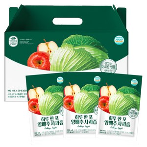 유기농마루 하루 한 포 양배추사과즙 30p, 3L, 1박스
