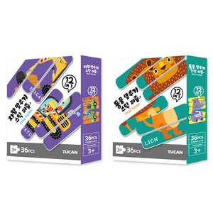 투칸 동물 + 차량 스틱 퍼즐 2종 세트