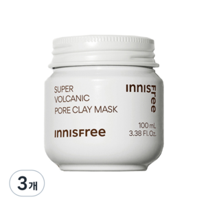 이니스프리 수퍼 화산송이 모공 마스크 100ml, 1개입, 3개