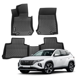 더존 입체 포집 TPE 카매트 풀세트, 현대 투싼NX4가솔..., 올블랙