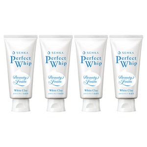 센카 NEW 퍼펙트 휩 화이트 클레이 클렌징폼, 120g, 4개