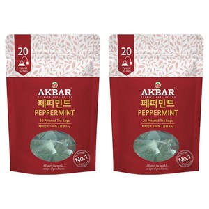아크바 페퍼민트 허브티 피라미드 티백