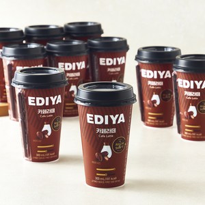 이디야 카페라떼 10개입, 300ml, 10개