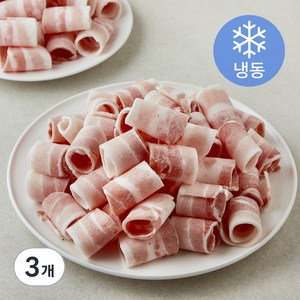 돌돌말이 대패삼겹살 바로구이 (냉동), 1kg, 3개
