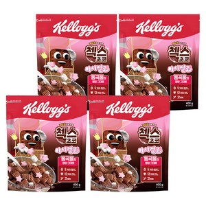 첵스초코 오곡으로 만든 마시멜로 시리얼, 400g, 4개