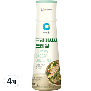 청정원 크리미시저 드레싱, 315g, 4개