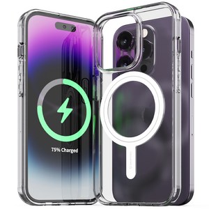 신지모루 2배 자력 M 에어클로 마그네틱 맥세이프 호환 투명 휴대폰 케이스