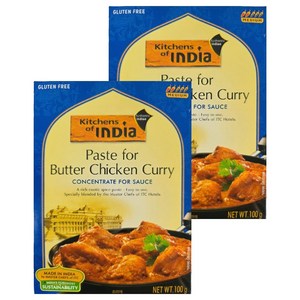 키친오브인디아 버터 치킨 커리 페이스트, 100g, 2개