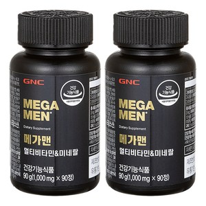GNCMEGAMEN 멀티비타민 미네랄, 90정, 2개