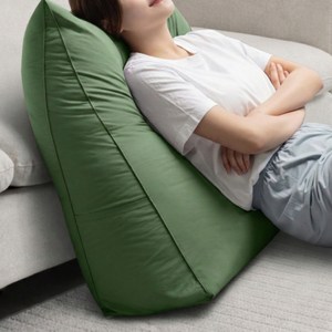 프랑떼 목까지 받쳐주는 빵빵한 방수 호텔식 롱슬림 삼각 등받이 쿠션