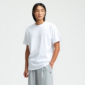 뉴발란스 남녀공용 UNI 냉감 로고 반팔 티셔츠 2종 세트 NBNEFB9003