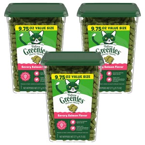 그리니즈 고양이 필라인 스낵, 연어맛, 277g, 3개