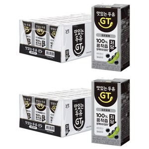 맛있는두유GT 검은콩깨, 190ml, 48개