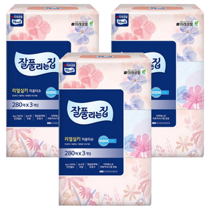 잘풀리는집 천연펄프 미용티슈 2겹, 280매입, 9개