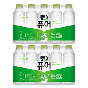 풀무원 퓨어 무라벨 생수, 330ml, 40개