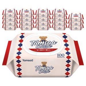 탐사 클래식 물티슈 캡형, 100매, 20개