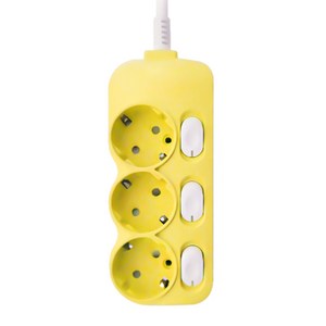 에코파워탭 국내 제조 스위치 개별 멀티탭 3구