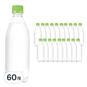 탐사 스파클링 그린애플 무라벨, 500ml, 60개