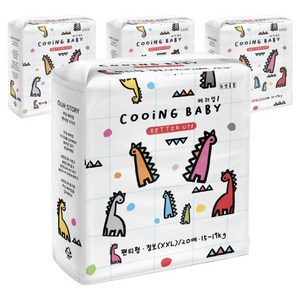Cooing 베러업 팬티형 기저귀 남녀공용, 점보형(2XL), 80매