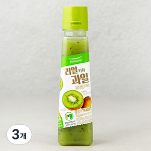 풀무원 리얼과일 키위 저지방 드레싱 샐러드 소스, 235g, 3개